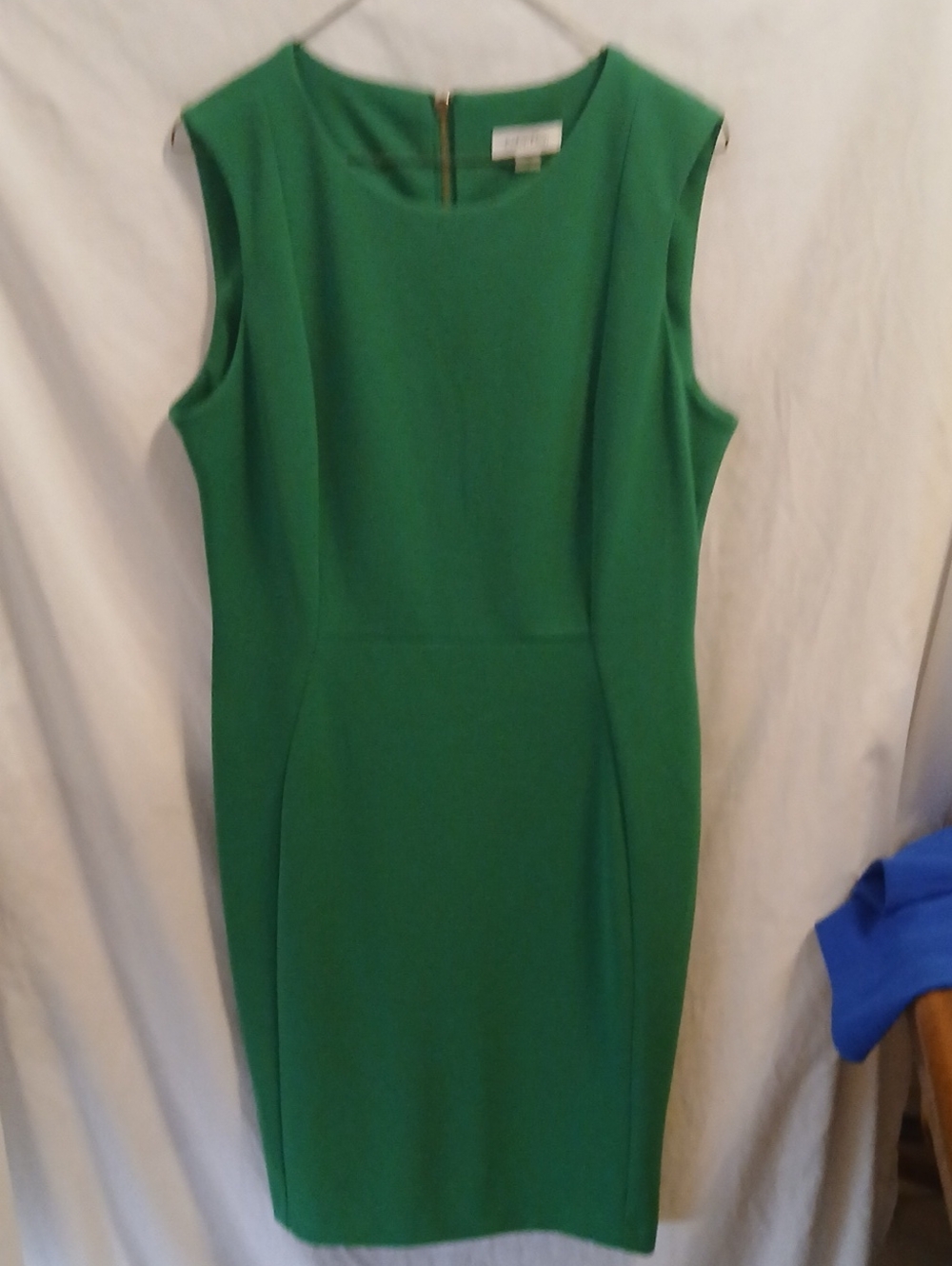 Calvin Klein Kelly Green Sleeveless Sheath Dress